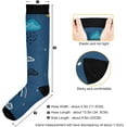 thumbnail image 3 of Coolnut Star Compression Socks, 1 Pack Women Men Long Stocking (20-30mmHg) Travel Knee High Stockings for Athletic Sports,Running,Cycling,Nursing, 3 of 6