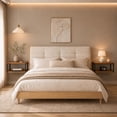 thumbnail image 2 of Mesa de noche flotante de pared Kevalis con repisa y ganchos, 2 of 9