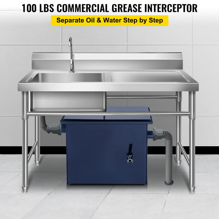Grease Interceptor 100 LBS / 50 GPM grease trap