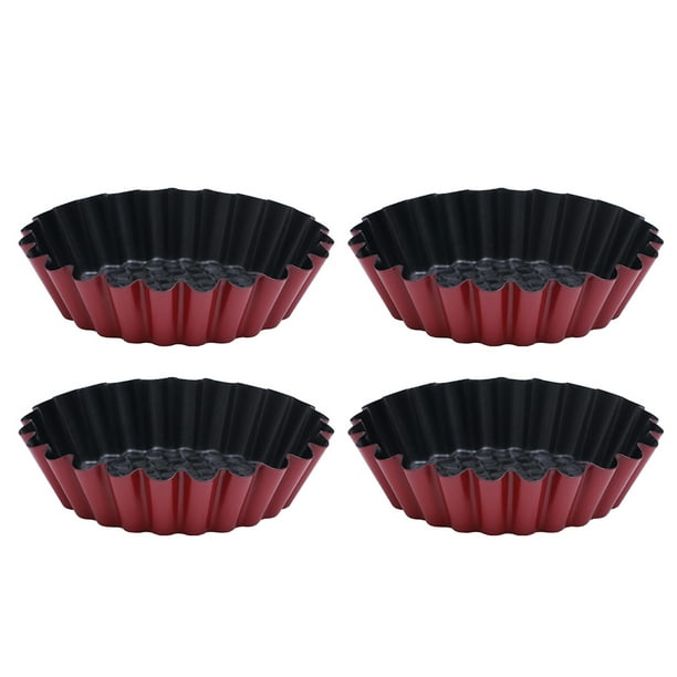 Frcolor Quiche Pan Tart Mini Removable Baking Dish Pans Bottom Deep 9 Inch Bottoms Shells