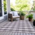 thumbnail image 6 of Addison Rugs Chantille Indoor/Outdoor Transitional Plaid Lavender Washable Rectangle Rug, 8' x 10', 6 of 6