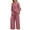 01 Pink, variant on Lounge Sets for Women 2 Piece Long Sleeve Shirts & Wide Leg Trousers Loose Fit Dressy Cotton Linen Sets Casual V Neck Solid Blouse Matching Baggy Pants Plus Size Trendy Outfits