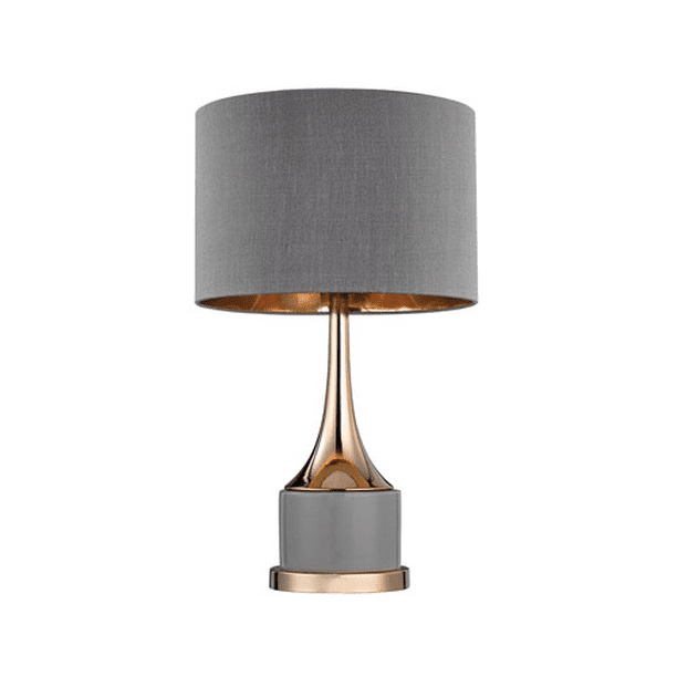 Table Lamps 1 Light With Grey And Gold, 19 Inch Table Lamps