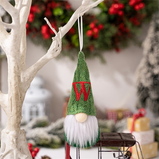 Regalos de Navidad para Bebés, Bebé sin Rostro Colgante Muñeca Del Viejo Hombre Enano Rudolph con Sombrero de Lana Suave Y Barba de Fibra para la Decoración de la Mesa Del Hogar Adición Festiva de Vac
