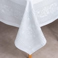 thumbnail image 5 of Tablecloths for Rectangle Tables 60x70 Inch-White Geometric Polyester Waterproof Wrinkle Free Washable Table Covers -Summer Kitchen & Table Linens for Dining,Outdoor & Picnic, 5 of 6