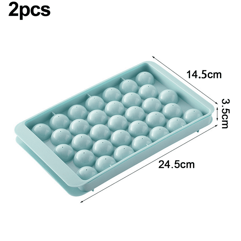 Blue Silicone 4CM Round Ice Cube Ball Maker Tray 8 Sphere Molds for  Cocktail Bar