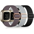 thumbnail image 1 of REQO Bracelets Compatibles avec Fitbit Versa 3/4 et Sense/Sense 2 Bracelets de Montre, Bracelets de Sport en Tissu Extensible Réglables pour Hommes et Femmes, 1 of 8