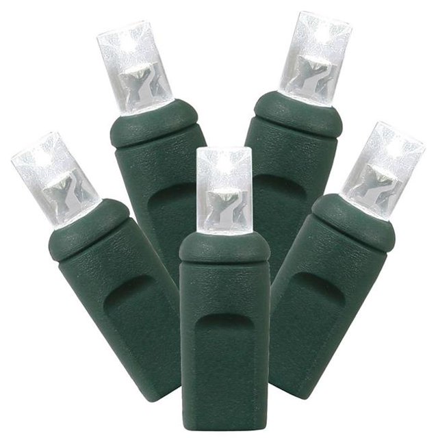LED Grand Angle Extrémité de Fil Vert Reliant 6 Po Espacement 50 Pieds de Long Lumière Réglée avec des Lumières Blanches Pures