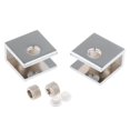 thumbnail image 1 of 2 pack Alliage de Zinc Fixe Pince en Verre Réglable Supports en Verre A-8-10mm, 1 of 9