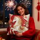 thumbnail image 1 of Year Of The Horses Themed Decorative Pillow Cover With Festive Red Print Suitable For Living Room Sofa Car Or Bedside Use, 1 of 6