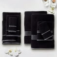 thumbnail image 6 of Somerset Home 8-Piece 575GSM 100% Cotton Towel Set for Bath (Black), 6 of 7