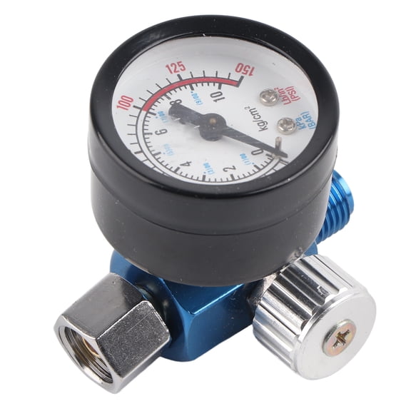 Lightweight Air Pressure Gauge, Compact  Adjustable for Paint Spray Guns