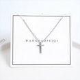 thumbnail image 2 of Cross Necklace for Men, Silver Cross Pendant Necklace for Men, 2 of 4