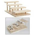 thumbnail image 3 of kurtrusly Wooden Sunglasses Rack Glasses Display Stand Holder Organizer Stand 4 Layers, 3 of 8