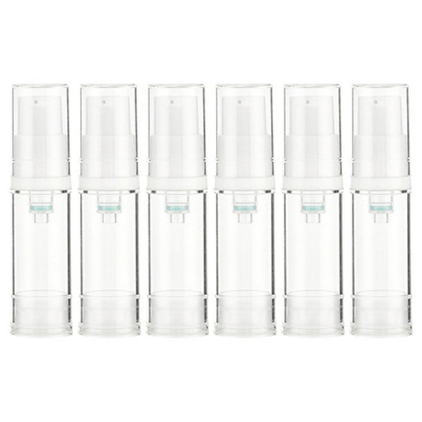 botellas pequeñas con bomba de esencia, envases cosméticos vacíos reutilizables, botellas de cosméticos de viaje