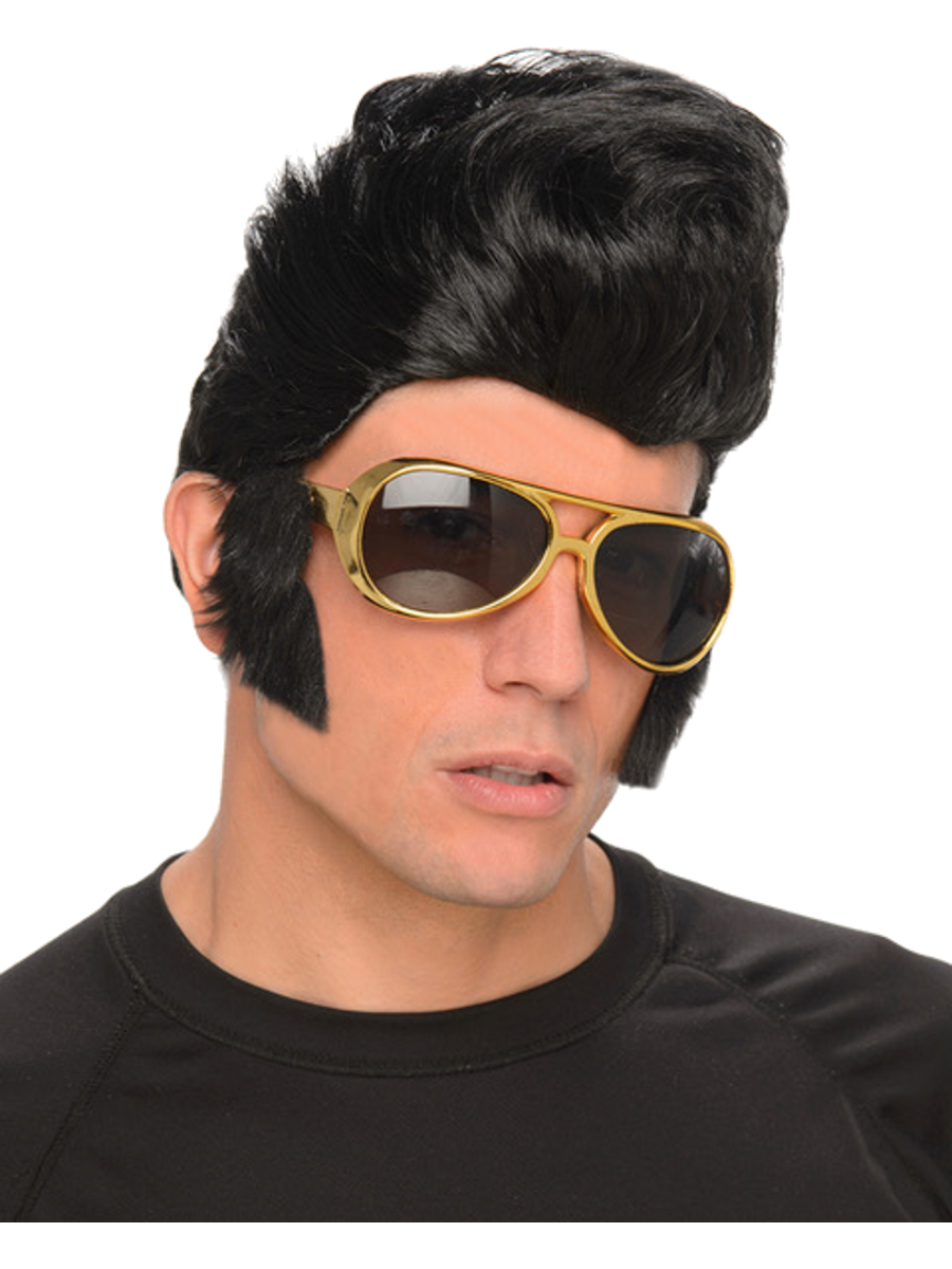 Karnival Costumes Adult's Rock n Roll Star Wig And Glasses Costume