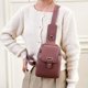 thumbnail image 4 of Bolso Bandolera Bolso Cruzado Sencillo Para Mujer, Riñonera, Bolsos De Mensajero A La Moda, Bolsillos En La Cintura Del Pecho, 4 of 5
