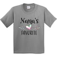 thumbnail image 3 of Inktastic Nana's Favorite Heart Grandchild Youth T-Shirt, 3 of 5