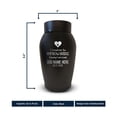 thumbnail image 6 of Personalized Custom Small Keepsake Urn Engraved with Pet Name, Date, and Dog Design - 5.2" Black Powder Coated Steel Cremation Urn for Dogs Ashes | 12-16 lb Capacity, Rainbow Bridge, 6 of 7
