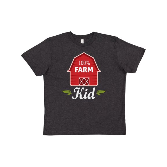 Inktastic 100 Percent Farm Kid Youth T-Shirt