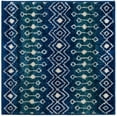 thumbnail image 6 of Rugs.com Moroccan Trellis Collection Rug – 5 Ft Runner Navy And Teal Medium Rug Perfect For Hallways, Entryways, 6 of 6