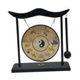 thumbnail image 4 of Gong Ornament, Chinese Gong with Stand Wind Chime Feng Shui Brass Gong Desktop Traditional Mallet Wind Gongs for Table Outdoor Hom E, 4 of 9
