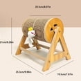 thumbnail image 2 of Cat Scratching Post for Indoor Cats – Durable Vertical Cat Tower with 360° Rotating Scratching Wheels, Home Living Room Use, 24-Inch Tall, 2 of 4