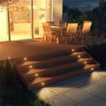 thumbnail image 3 of DAMAIE Pack of 6 Recessed LED Deck Lighting Kits, (Upgrade Version) IP67 Waterproof Outdoor Ground Floor LED Deck Lighting, Low Voltage LED Lights for Garden Steps,Patio,Pool Deck, Decoration, 3 of 5