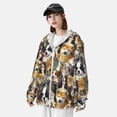 thumbnail image 3 of Balery Cute Dog Sudadera ligera de manga larga con capucha y protección solar UPF 50+ para hombre y mujer, ideal para pesca y running-3X-Large, 3 of 7