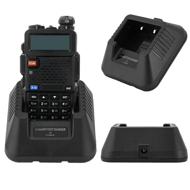 Battery Charger For UV-5R, Material ABS Multiple Adapter USB Charger Li Ion Battery Charger Input AC 10V / DC12-13.8V Compact Size For UV-5R Talkie