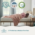 thumbnail image 6 of Lucid Refresh Twin XL Tight Top 8" Medium Firm Memory Foam Mattress with Gel Infusion and Ventilation, 6 of 15