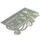 thumbnail image 1 of Troquel De Corte De Invitación De Farol, Molde De Corte De Acero Al Carbono, Molde De Plantilla De Fabricación De Tarjetas De Invitación De Farol Preciso Para Manualidades De Álbumes De Recortes Scienceny HA022462-00, 1 of 7