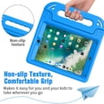 thumbnail image 4 of BMOUO Kids Case for iPad 5th/6th Generation (9.7-inch, 2017/2018), iPad Air 2 / iPad Pro 9.7 Case with Built-in Screen Protector, Shockproof Protective Cover with Handle Stand for Kids, Blue, 4 of 8