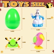 Wind Up Toys 25pcs Wind-up Animals Toys Assorted Animals Bulk Flipping Walking Jumping Clockwork Toy Party Favors Toy for Birthday Birthday Party Favors,Classroom Prizes,Treasure Box