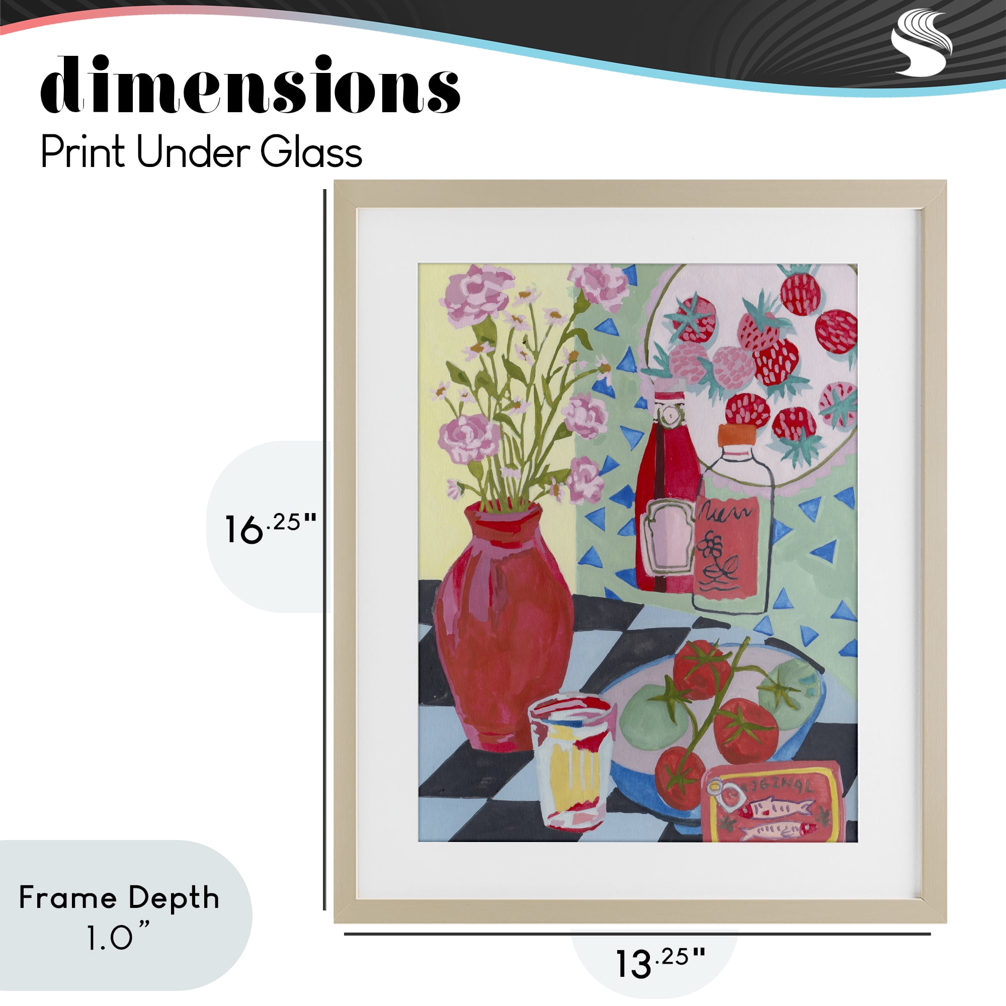 Stupell Industries Kitchen Sauces Still Life Birch Framed Print Under Glass, design by Melissa Wang