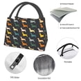 thumbnail image 4 of Rocae Plaid Dachshund for Insulated Lunch Bag for Women Men,Large Lunch Box for for Work/Office/Picnic/Travel, 4 of 6