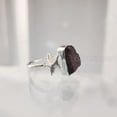 thumbnail image 2 of Natural Garnet Ring, Rough Garnet Gemstone Ring, January Birthstone, Star Ring, 925 Sterling Silver, Womens Ring, Christmas, Thanksgiving, Handmade, Statement Jewelry, Rough Gemstone Jewelry, 2 of 6