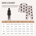 thumbnail image 3 of KLL Pigs Print Women's Long Sleeve Pajamas with Pants Sleepwear Loungewear 2 Set-Large, 3 of 7