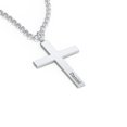 thumbnail image 3 of Men's Classic Engravable Cross Necklace, 3 of 5