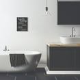 thumbnail image 2 of Stupell Industries Laundry Rating Five Star Bathroom Black Funny Word Design Wall Plaque by Daphne Polselli, 2 of 6