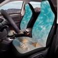 thumbnail image 4 of Uourmeti Beach Starfish, Full Wrapping Edge Easy to Install Car Seat Covers Waterproof Auto Seat Protector for Automobile, 4 of 12