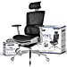 thumbnail image 3 of Nouhaus Rewind Ergonomic Office Chair with Footrest and Lumbar Support. Swivel Computer Chair, Rolling Home Office Desk Chairs with Wheels, Mesh High Back Task Chair, Comfortable Office Chair (Black), 3 of 15