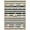Navy Ivory Tan, Pattern 11, variant on Design&I 8'x10' Washable Area Rug Extra Large Skid-Resistant Low Profile Island Theme Nautical Ships Horizontal Stripes Decorative Corner Accents for Living Room, Family