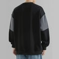 thumbnail image 6 of SYMOID Sweatshirt for Men No Hood Fall and Winter Mens Clothes Color Blocking Pullover Sweatshirt Black, 6 of 6