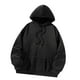 thumbnail image 1 of Sudadera con capucha de manga larga para adolescentes, niñas, mujeres, hombres, otoño e invierno, sudadera con cordón de moda Negro, 1 of 8
