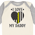 thumbnail image 4 of Inktastic Dispatcher Daddy Gold Line Emergency Boys or Girls Long Sleeve Baby Bodysuit, 4 of 5