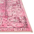 thumbnail image 6 of Rugs.com Medina Collection Rug – 5 Ft Square Plumrose Pink Medium Rug Perfect For Living Rooms, Kitchens, Entryways, 6 of 9