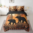 thumbnail image 2 of Homewish Wildlife Bear Twin Bedding Sets 7-Piece for Kids Teens,Jungle Animal Bedding Comforter Set Microfiber,Moutain Jungle Breathable Sheet Sets,Super Cozy Room Decor,Reversible, 2 of 8