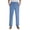 Light Blue, variant on BangWanChi Big & Tall Men's Full Length Pants Casual Long Pants Elastic Waist Comfy Pocket Pants Dark Gray XXL