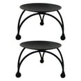 thumbnail image 2 of Giyblacko Candles & HoldersGeometric Round Wrought Iron Candlestick Desktop Decorative Ornaments Creative Metal Black Wrought Iron Candlestick Decorative Candle Board, 2 of 7